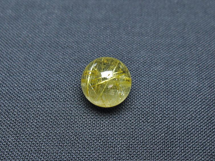 ゴールドタイチンルチル入り 水晶 丸玉 10mm [T355-1193] 3枚目