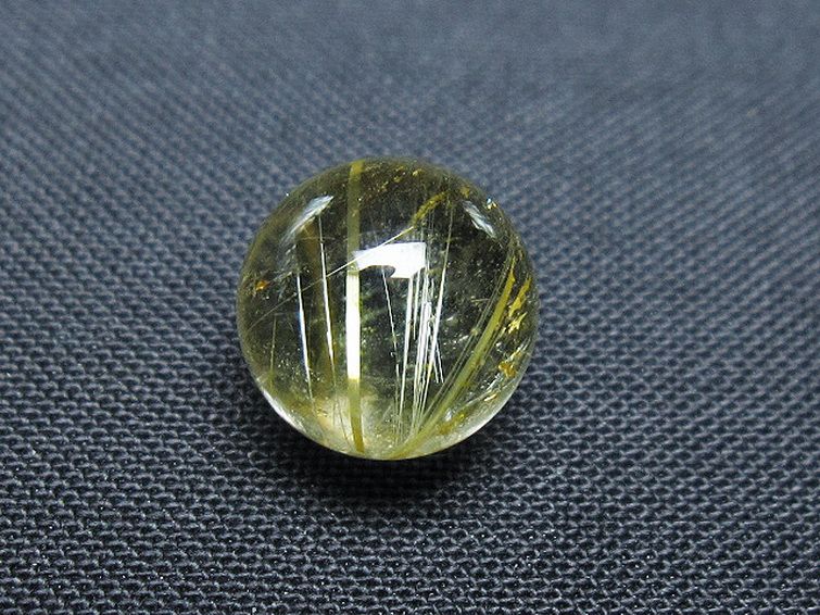ゴールドタイチンルチル入り 水晶 丸玉 10mm [T355-1195] 2枚目