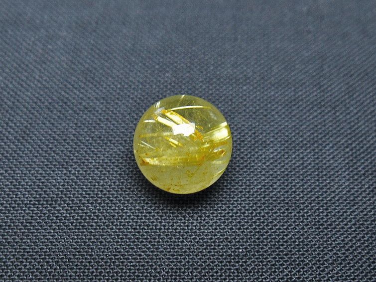ゴールドタイチンルチル入り 水晶 丸玉 10mm [t355-1218] 3枚目