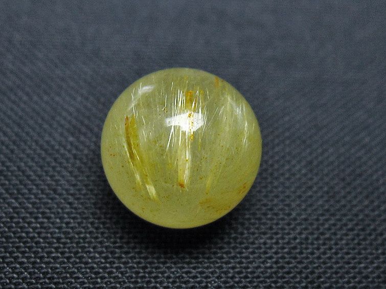 ゴールドタイチンルチル入り 水晶 丸玉 10mm [T355-1228] 2枚目