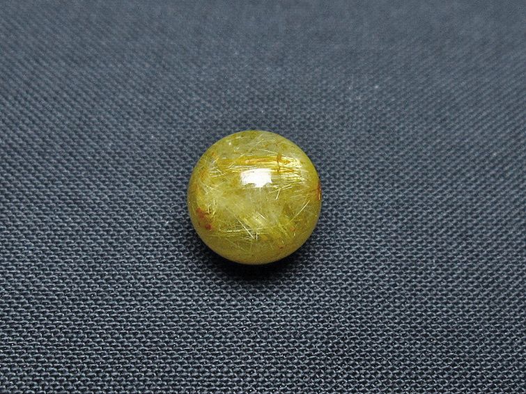 ゴールドタイチンルチル入り 水晶 丸玉 10mm [t355-1234] 3枚目