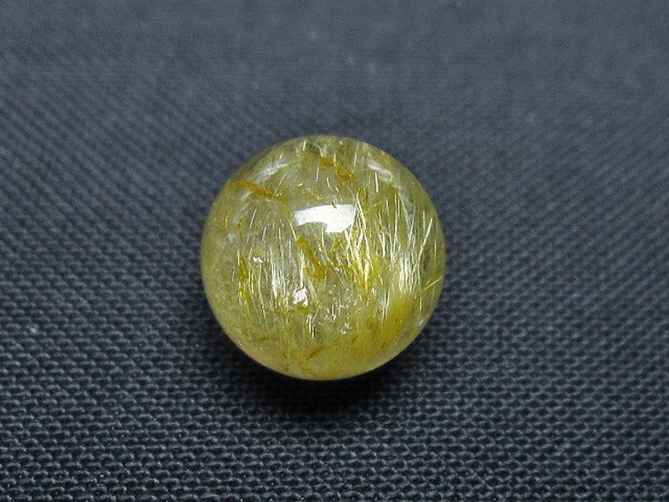 ゴールドタイチンルチル入り 水晶 丸玉 10mm [T355-1246] 2枚目