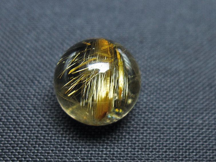 ゴールドタイチンルチル入り 水晶 丸玉 10mm [t355-1256] 2枚目