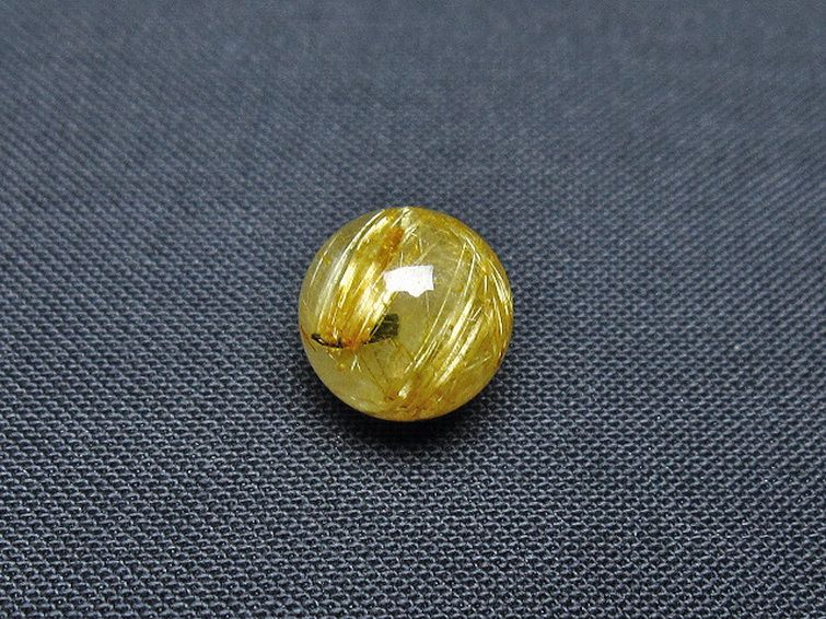 ゴールドタイチンルチル入り 水晶 丸玉 10mm [T355-1262] 3枚目