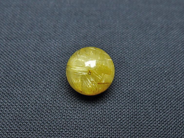 ゴールドタイチンルチル入り 水晶 丸玉 10mm [T355-1263] 3枚目