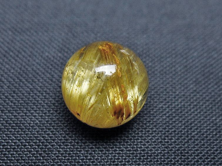 ゴールドタイチンルチル入り 水晶 丸玉 10mm [T355-1265] 2枚目