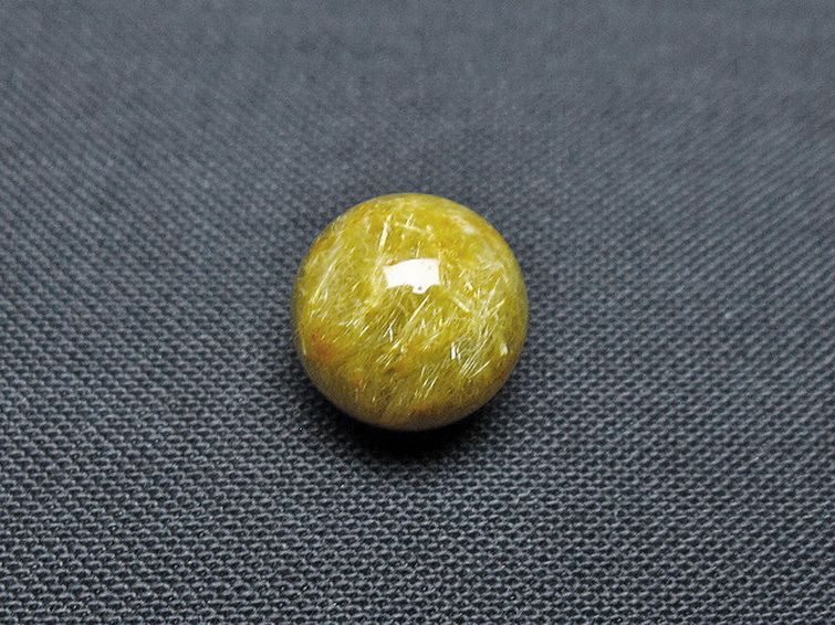 ゴールドタイチンルチル入り 水晶 丸玉 10mm [T355-1268] 3枚目