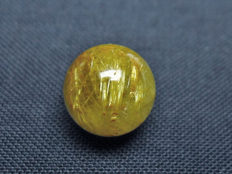 ゴールドタイチンルチル入り 水晶 丸玉 10mm [T355-1270] 2枚目