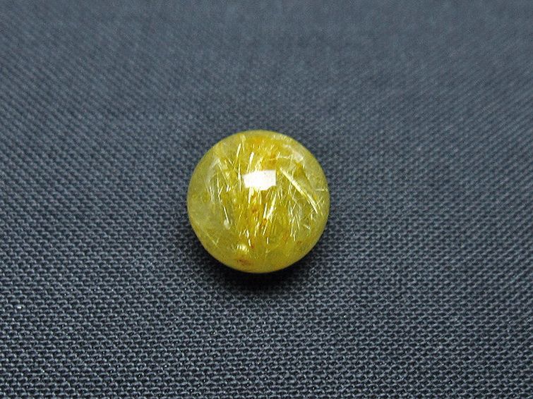 ゴールドタイチンルチル入り 水晶 丸玉 10mm [T355-1272] 1枚目