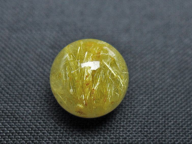ゴールドタイチンルチル入り 水晶 丸玉 10mm [T355-1272] 2枚目