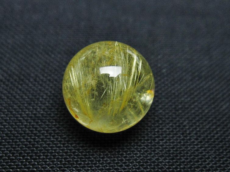 ゴールドタイチンルチル入り 水晶 丸玉 10mm [t355-1394] 2枚目