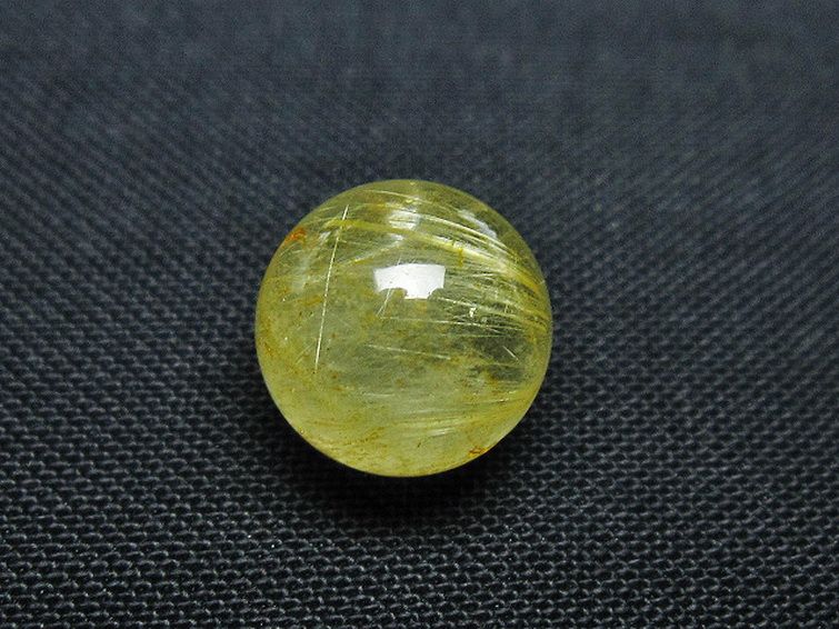 ゴールドタイチンルチル入り 水晶 丸玉 10mm [t355-1394] 3枚目