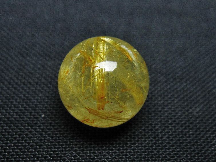 ゴールドタイチンルチル入り 水晶 丸玉 10mm [T355-1396] 2枚目