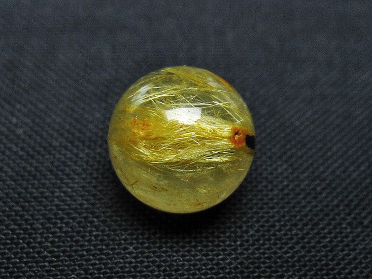 ゴールドタイチンルチル入り 水晶 丸玉 10mm [T355-1406] 3枚目