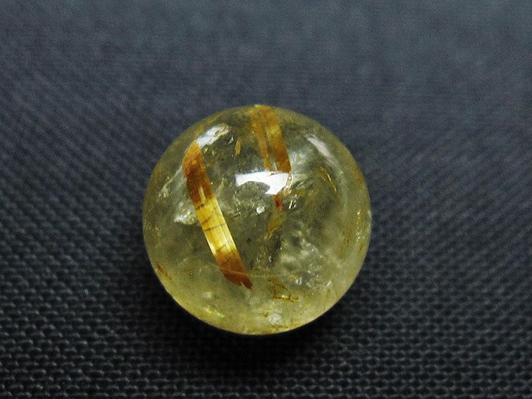 ゴールドタイチンルチル入り 水晶 丸玉 10mm [T355-1418] 2枚目