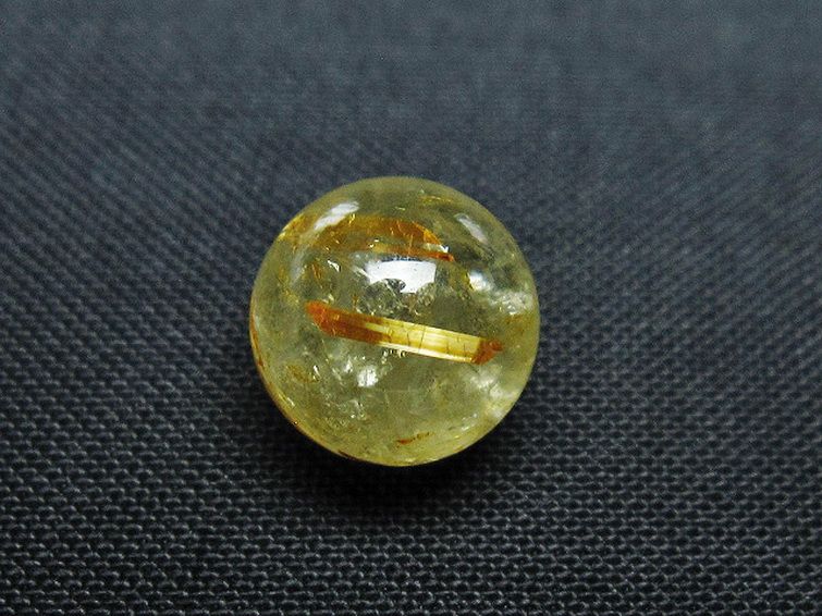 ゴールドタイチンルチル入り 水晶 丸玉 10mm [T355-1418] 3枚目