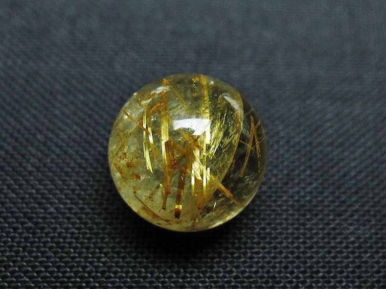 ゴールドタイチンルチル入り 水晶 丸玉 10mm [T355-1422] 2枚目