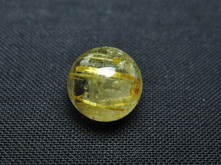ゴールドタイチンルチル入り 水晶 丸玉 10mm [T355-1433] 3枚目