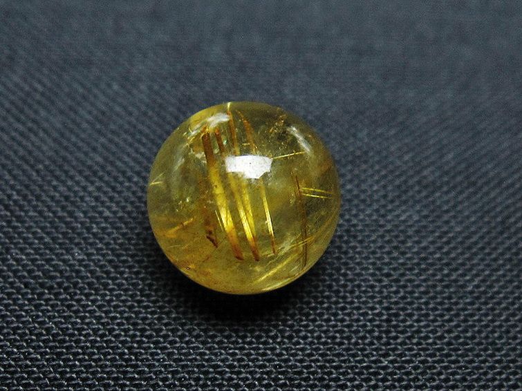 ゴールドタイチンルチル入り 水晶 丸玉 10mm [T355-1455] 2枚目