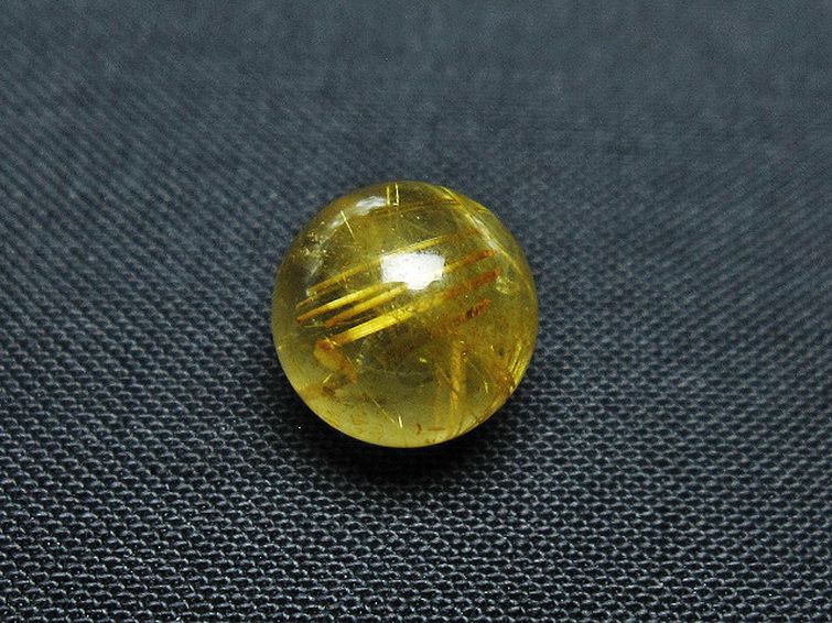 ゴールドタイチンルチル入り 水晶 丸玉 10mm [T355-1455] 3枚目