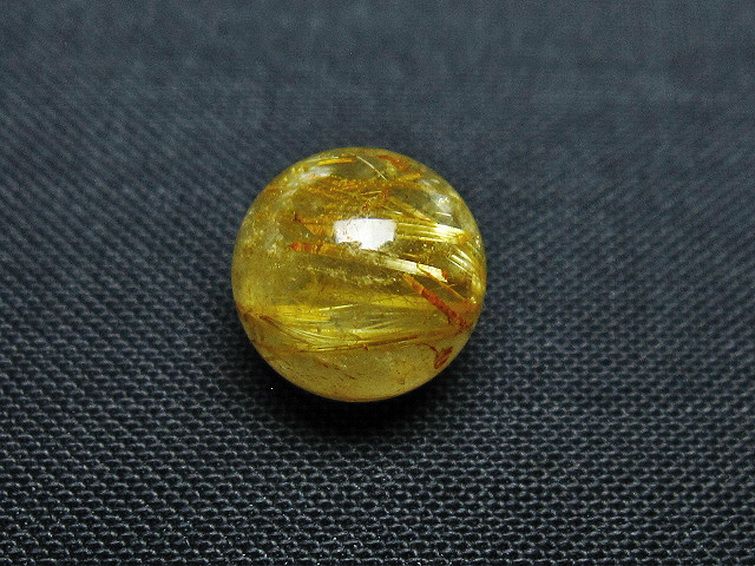 ゴールドタイチンルチル入り 水晶 丸玉 10mm [T355-1457] 3枚目