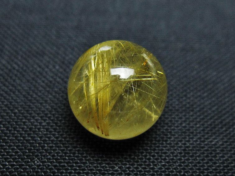 ゴールドタイチンルチル入り 水晶 丸玉 10mm [T355-1462] 2枚目