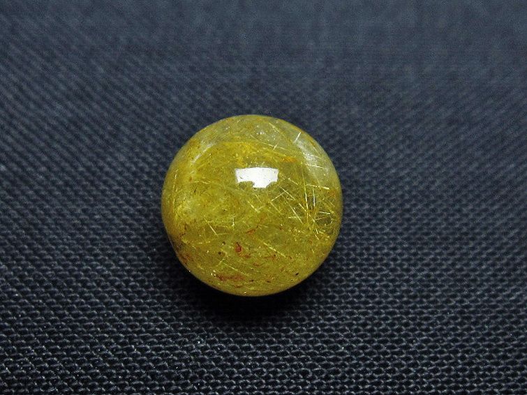ゴールドタイチンルチル入り 水晶 丸玉 10mm [T355-1466] 3枚目