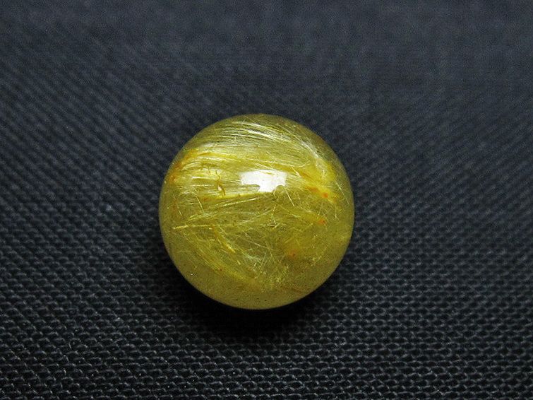 ゴールドタイチンルチル入り 水晶 丸玉 10mm [T355-1471] 3枚目