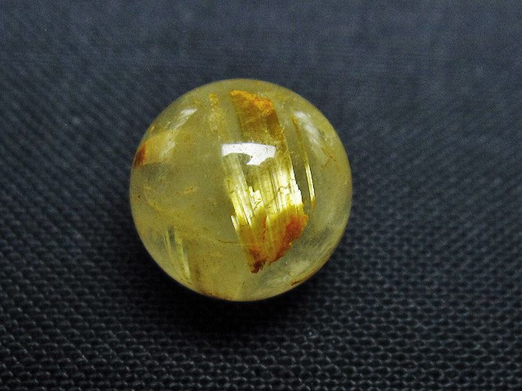ゴールドタイチンルチル入り 水晶 丸玉 10mm [t355-1472] 2枚目
