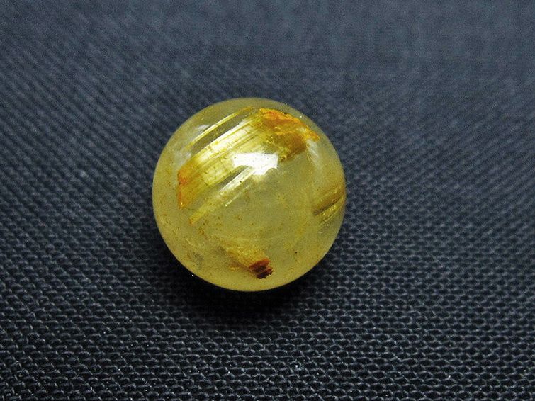 ゴールドタイチンルチル入り 水晶 丸玉 10mm [t355-1472] 3枚目