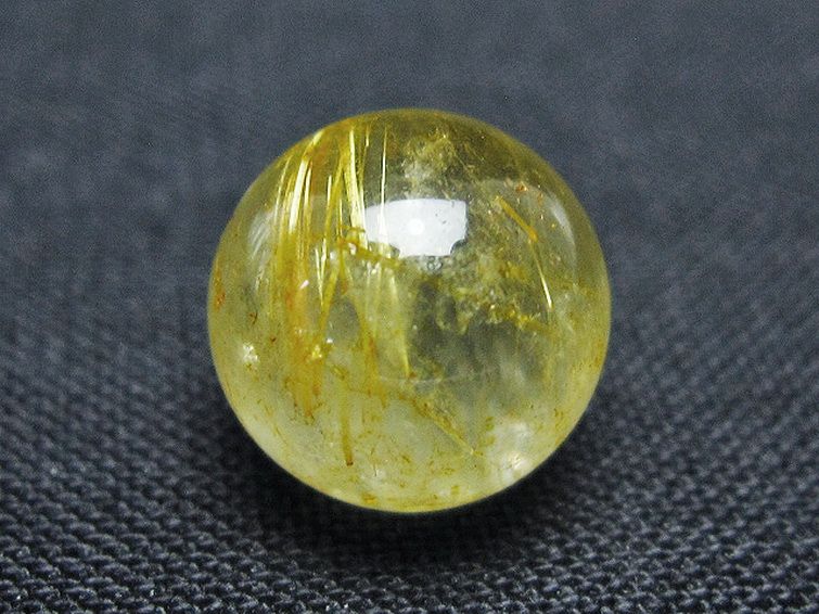 ゴールドタイチンルチル入り 水晶 丸玉 10mm [t355-1558] 3枚目