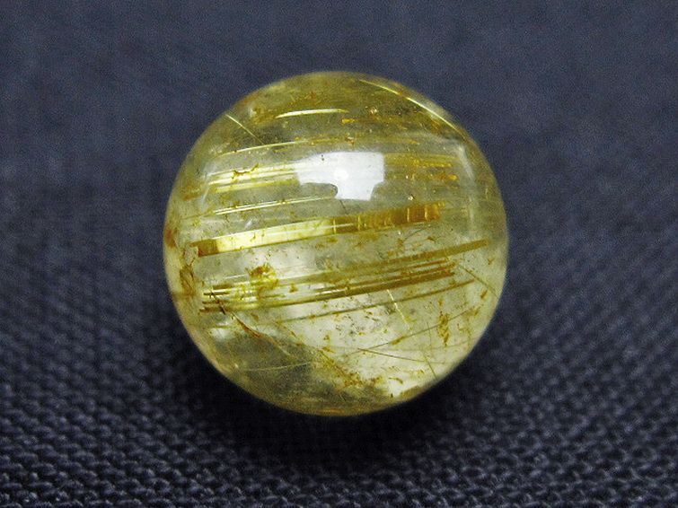 ゴールドタイチンルチル入り 水晶 丸玉 10mm [t355-1568] 2枚目