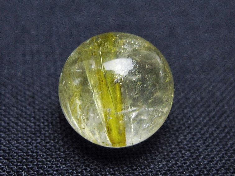 ゴールドタイチンルチル入り 水晶 丸玉 10mm [t355-1573] 3枚目