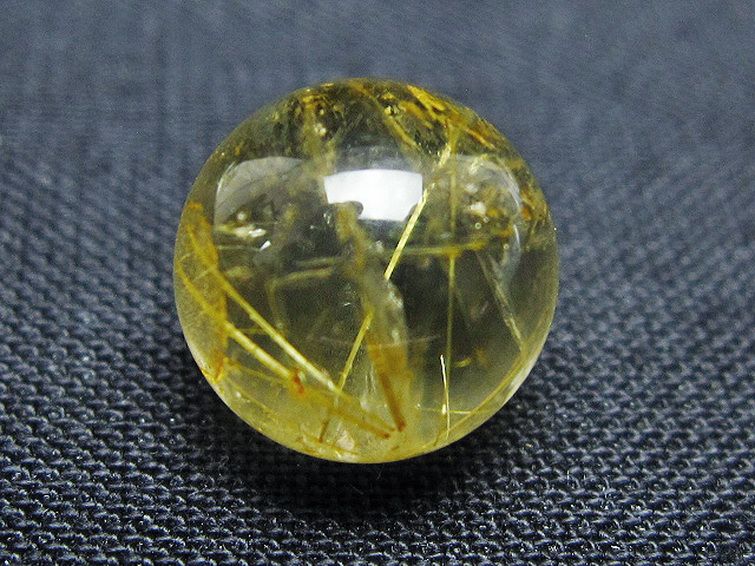 ゴールドタイチンルチル入り 水晶 丸玉 10mm [t355-1577] 2枚目