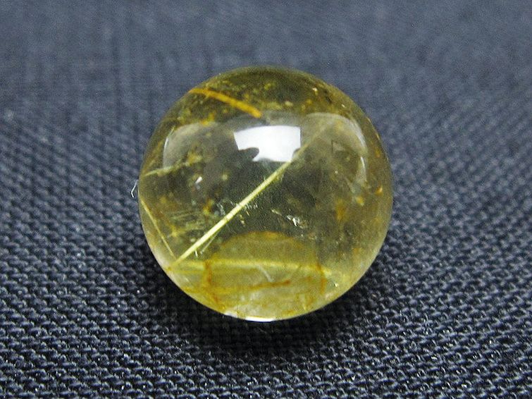 ゴールドタイチンルチル入り 水晶 丸玉 10mm [t355-1577] 3枚目