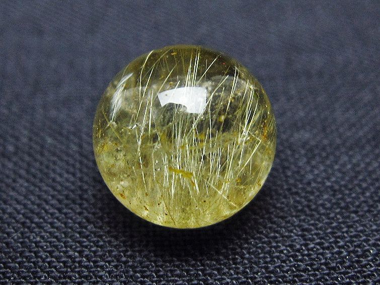 ゴールドタイチンルチル入り 水晶 丸玉 10mm [t355-1585] 1枚目