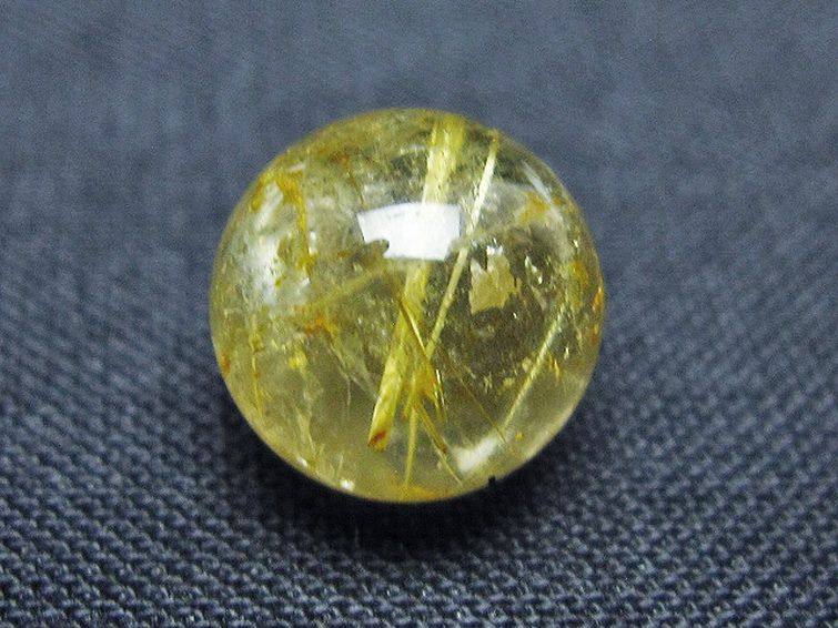 ゴールドタイチンルチル入り 水晶 丸玉 10mm [t355-1593] 3枚目