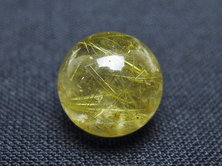 ゴールドタイチンルチル入り 水晶 丸玉 10mm [t355-1595] 3枚目