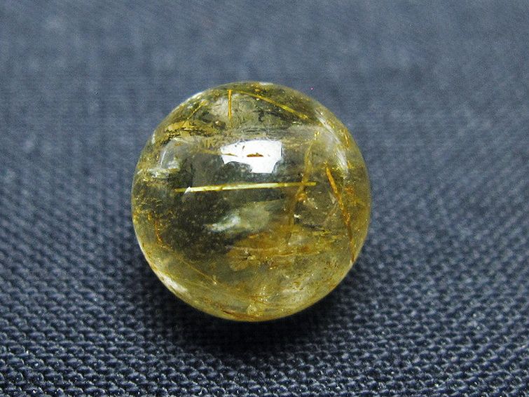 ゴールドタイチンルチル入り 水晶 丸玉 10mm [t355-1601] 2枚目