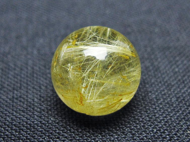 ゴールドタイチンルチル入り 水晶 丸玉 10mm [t355-1617] 1枚目