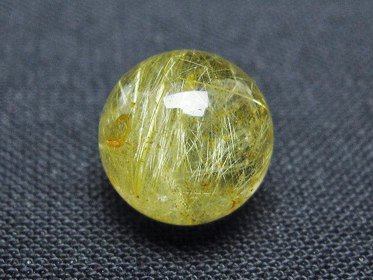 ゴールドタイチンルチル入り 水晶 丸玉 10mm [t355-1617] 3枚目