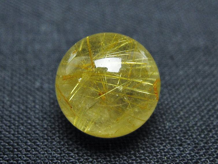 ゴールドタイチンルチル入り 水晶 丸玉 10mm [t355-1620] 2枚目