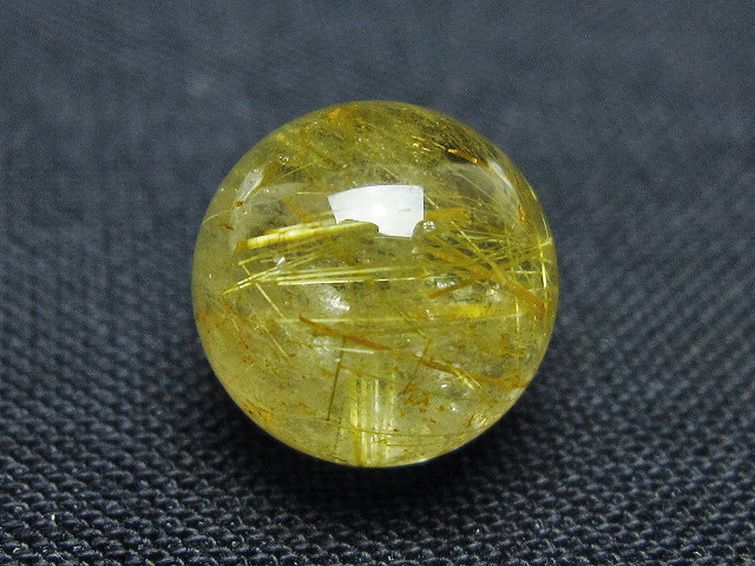 ゴールドタイチンルチル入り 水晶 丸玉 10mm [t355-1620] 3枚目
