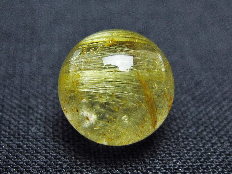 ゴールドタイチンルチル入り 水晶 丸玉 10mm [t355-1621] 2枚目