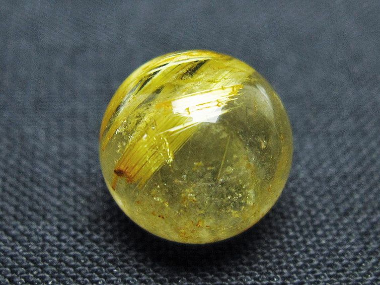 ゴールドタイチンルチル入り 水晶 丸玉 10mm [t355-1622] 3枚目