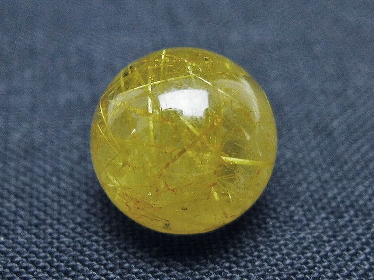 ゴールドタイチンルチル入り 水晶 丸玉 10mm [t355-1630] 3枚目