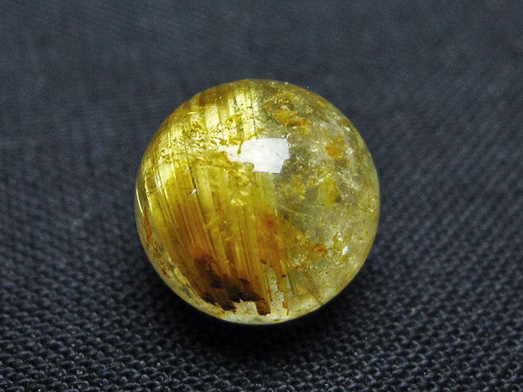 ゴールドタイチンルチル入り 水晶 丸玉 10mm [t355-1635] 3枚目