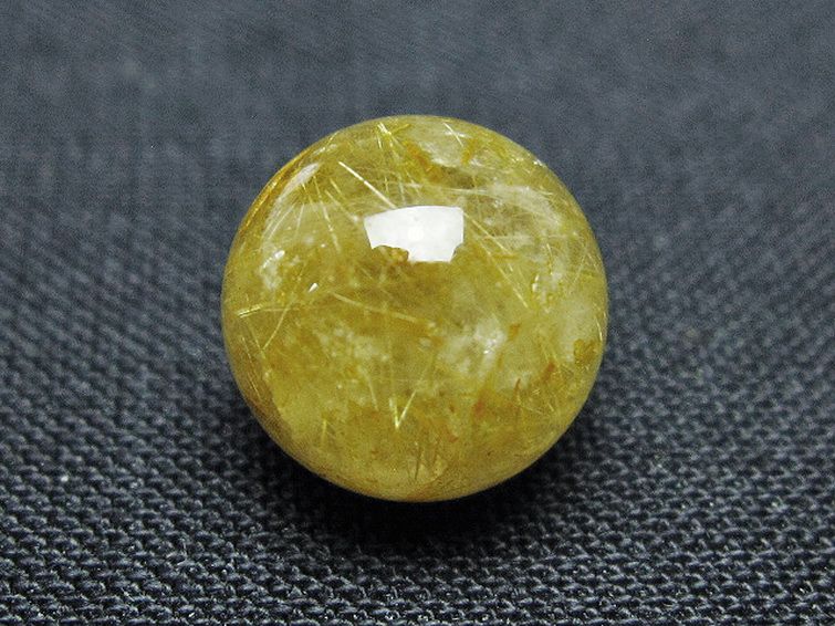 ゴールドタイチンルチル入り 水晶 丸玉 10mm [t355-1636] 2枚目