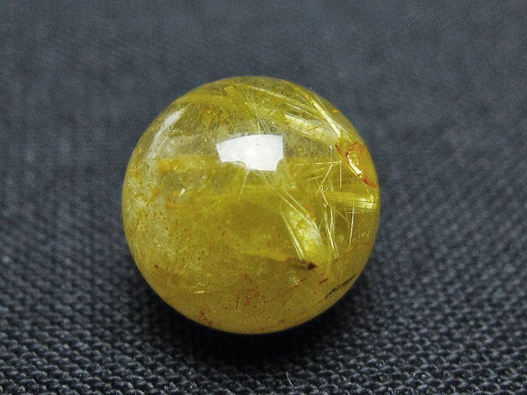 ゴールドタイチンルチル入り 水晶 丸玉 10mm [t355-1639] 2枚目