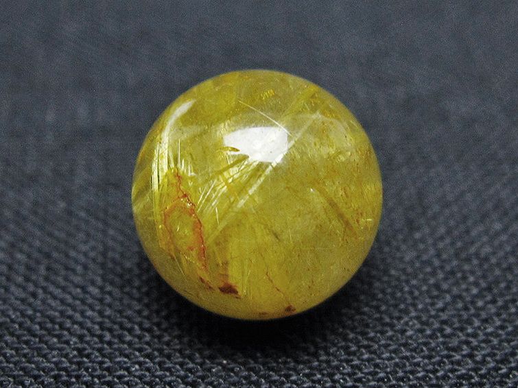 ゴールドタイチンルチル入り 水晶 丸玉 10mm [t355-1639] 3枚目